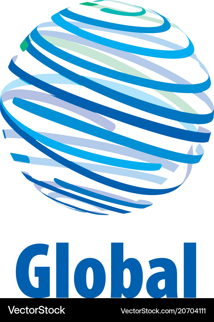 Logo globe Royalty Free Vector Image - VectorStock