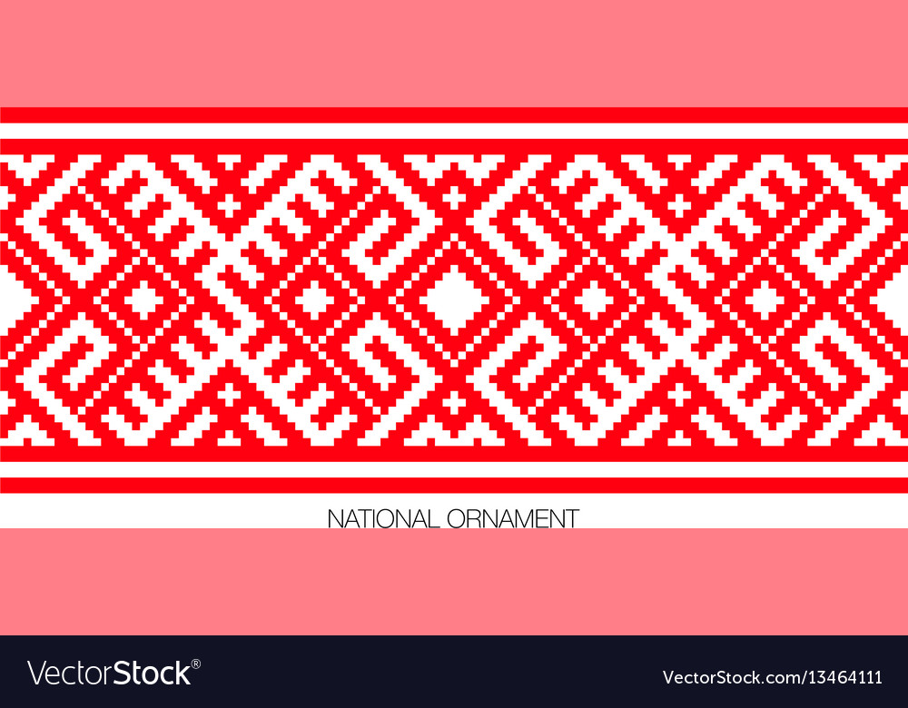 National ornament background Royalty Free Vector Image