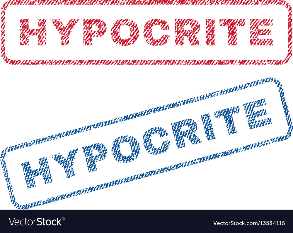 Hypocrite textile stamps Royalty Free Vector Image