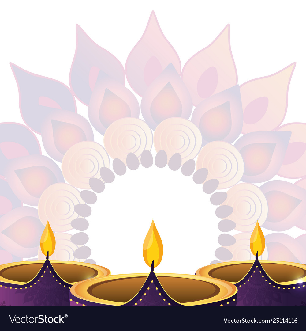 Indian candles decoration