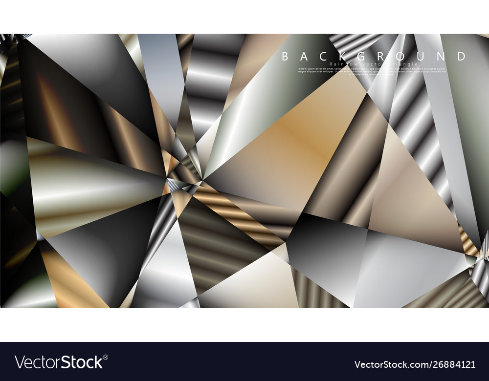 Abstract geometric background gradient metal