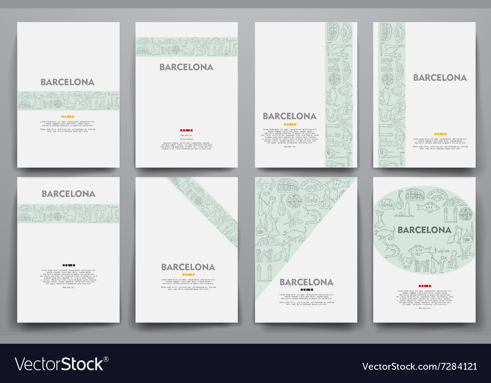 Corporate identity templates set