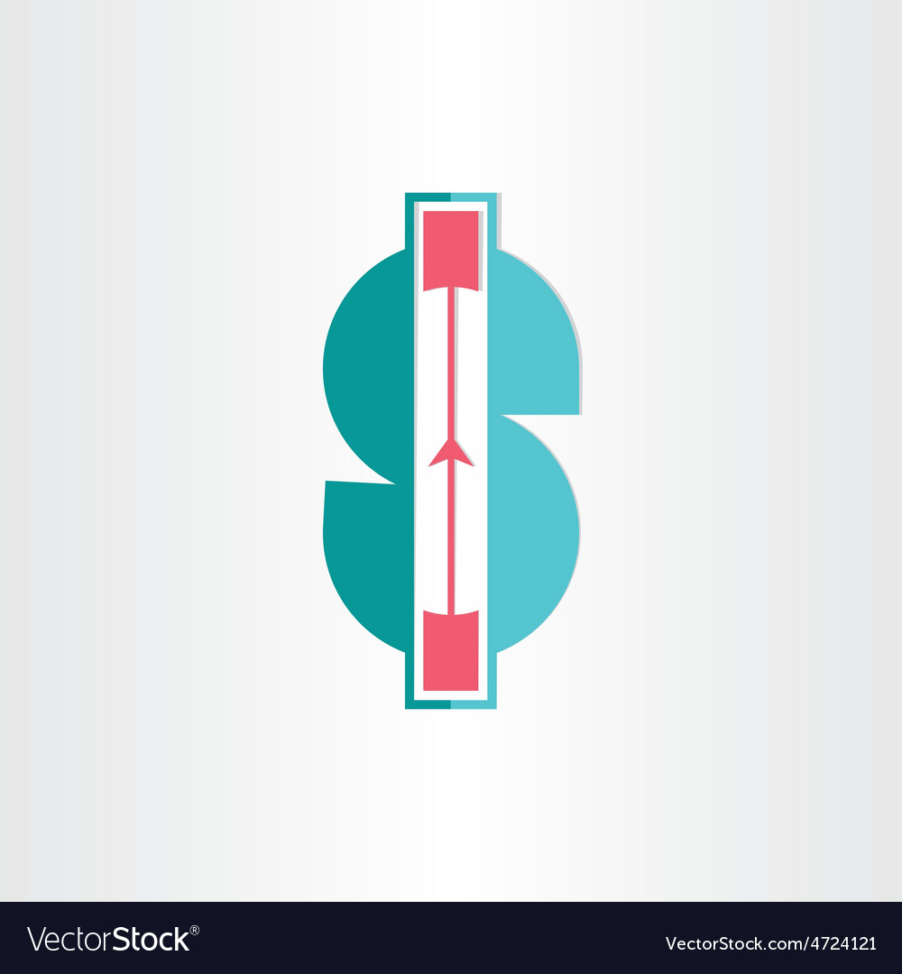 Dollar steigende Bank-Ikone