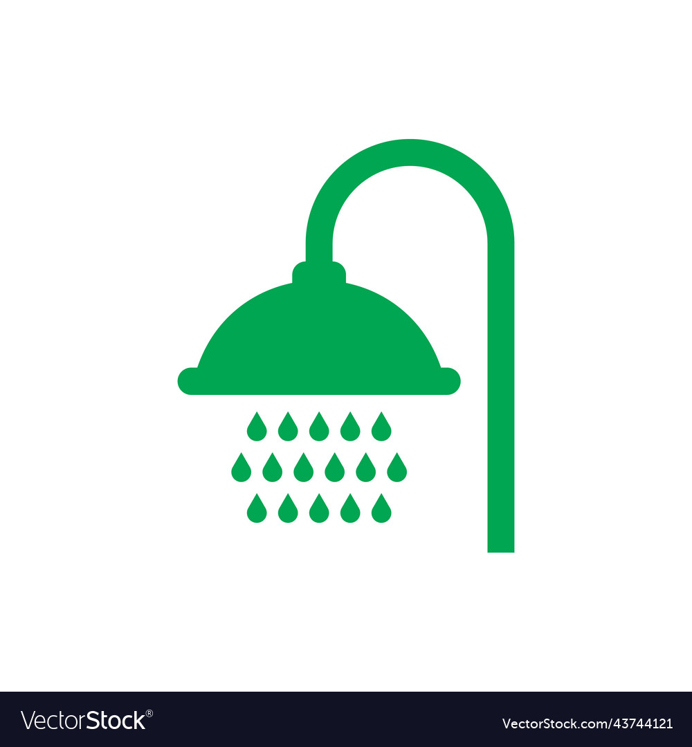 Green shower icon Royalty Free Vector Image VectorStock