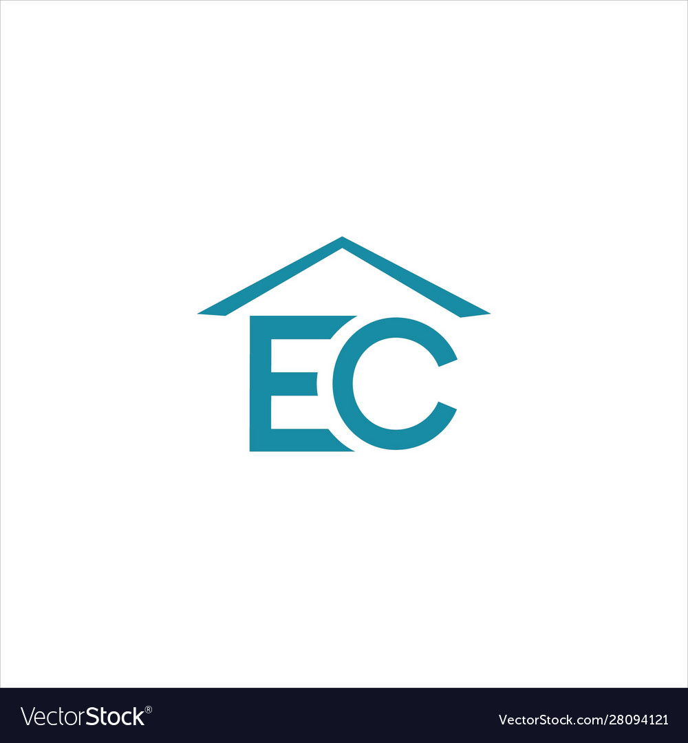 Initial letter ce or ec logo design