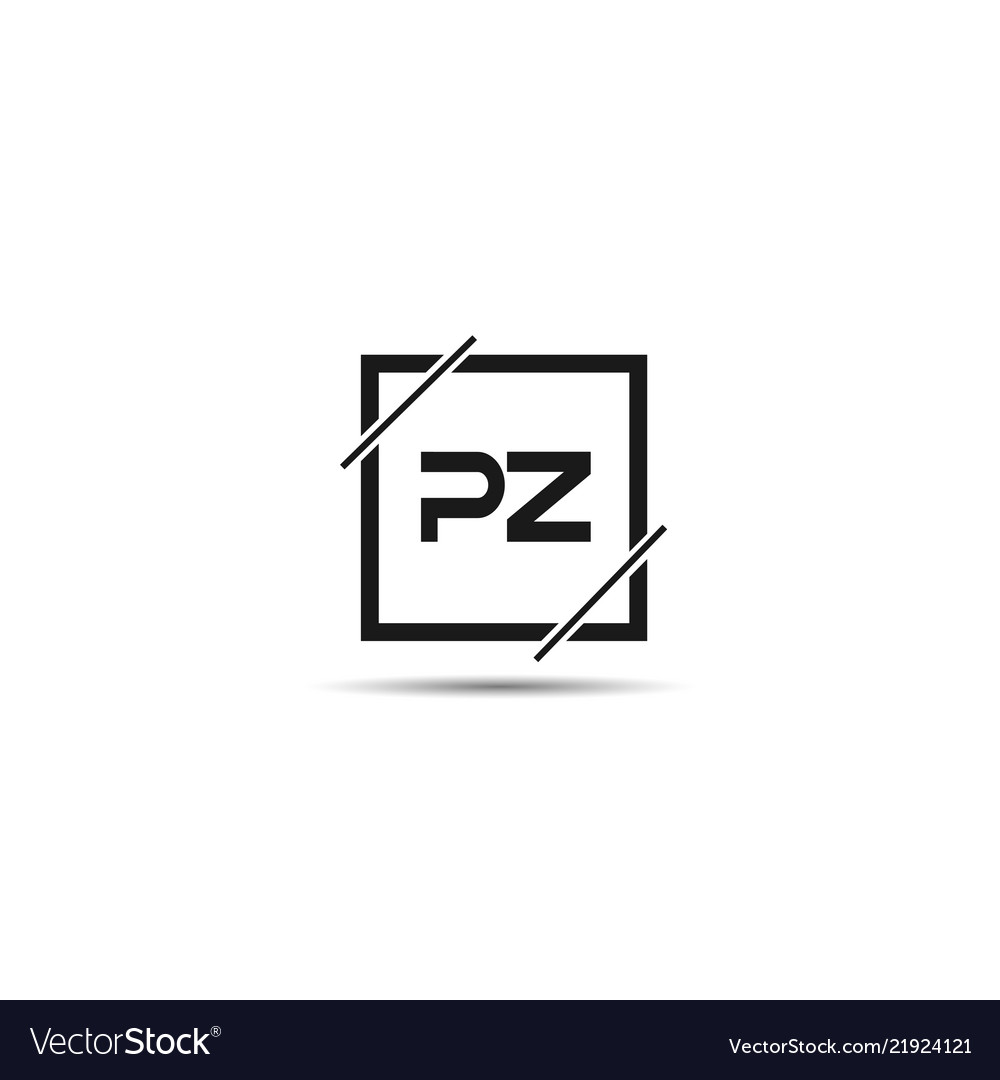 Initial letter pz logo template design