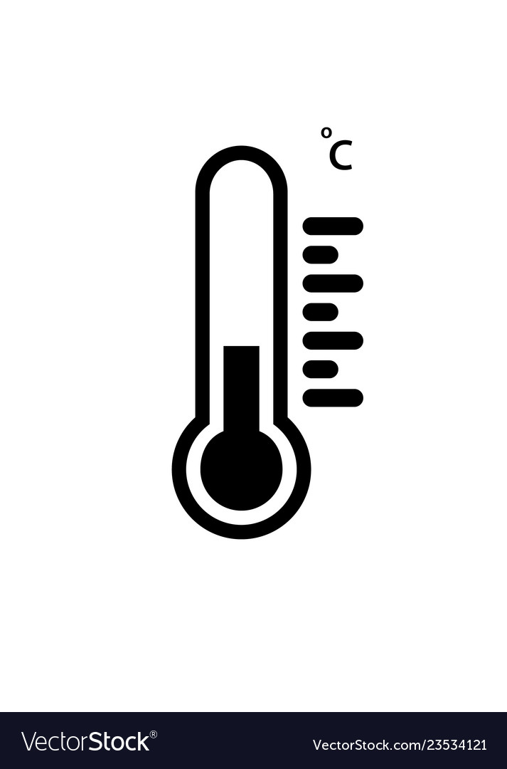 Thermometers measuring heat and cold Royalty Free Vector