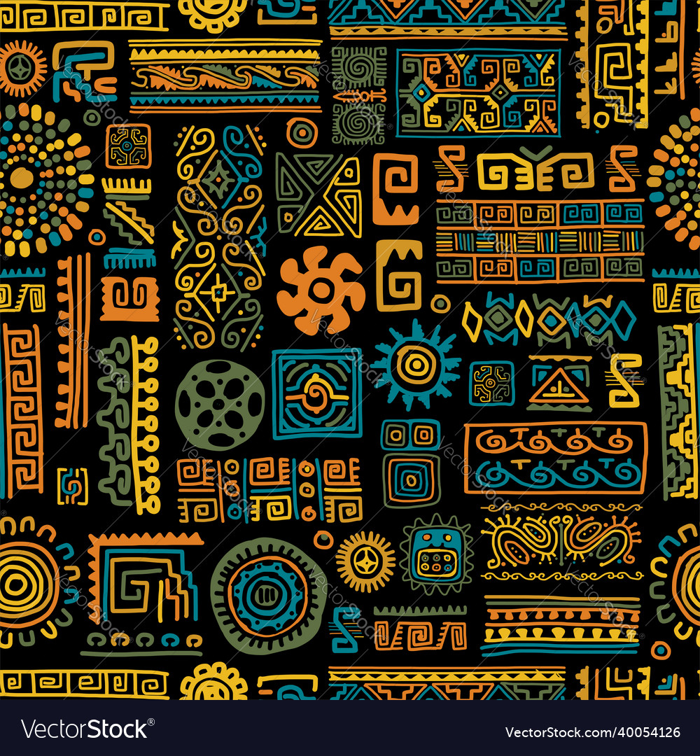 Ethnic handmade ornament seamless pattern