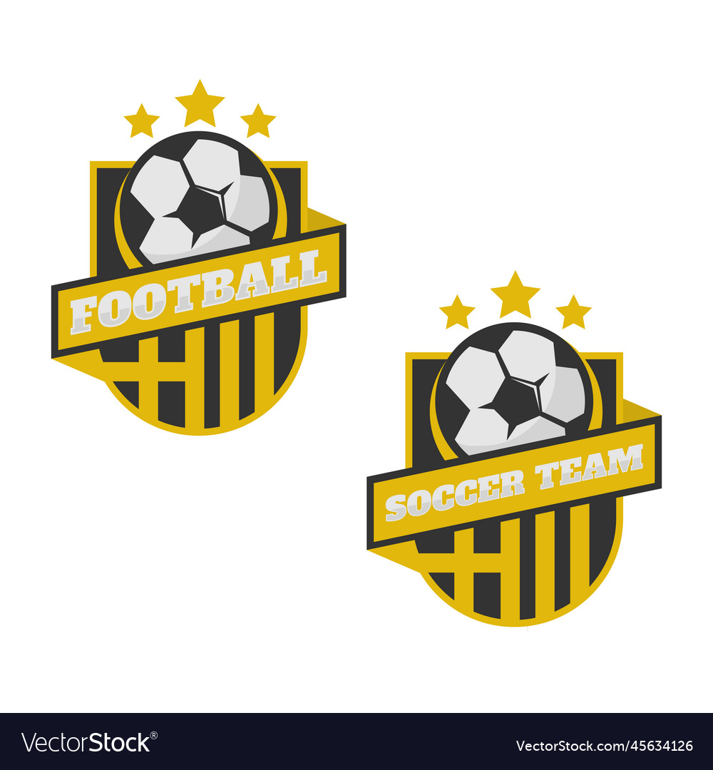 Football or soccer club logo badge