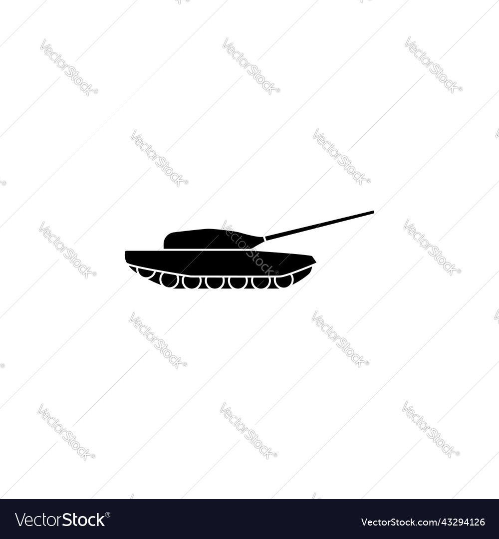 Tank black icon war army