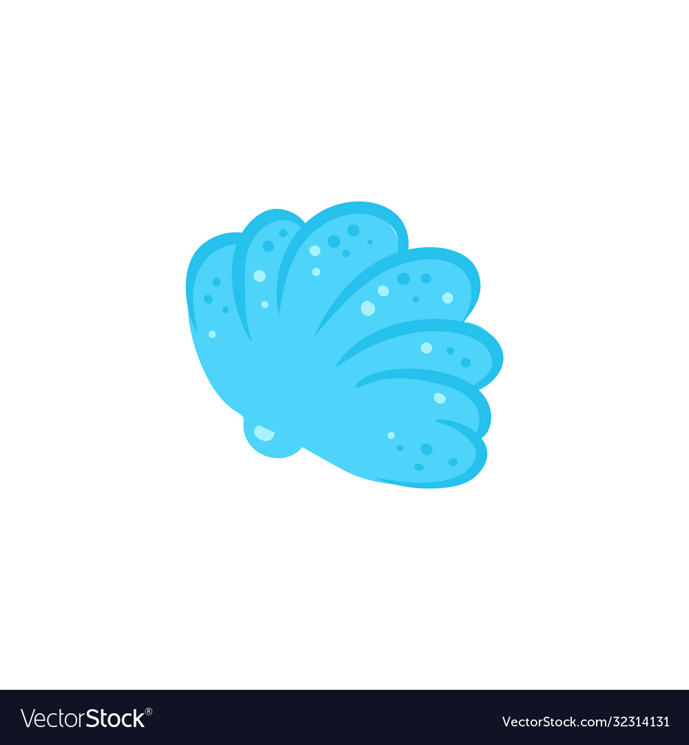 Cartoon icon blue sea shell Royalty Free Vector Image Cartoon icon blue sea shell Royalty Free Vector Image