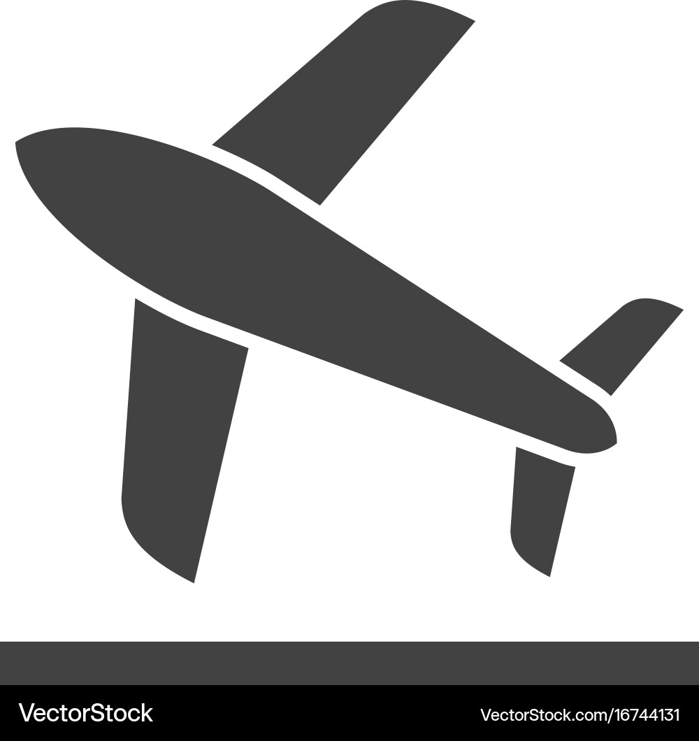 Flight takeoff Royalty Free Vector Image - VectorStock