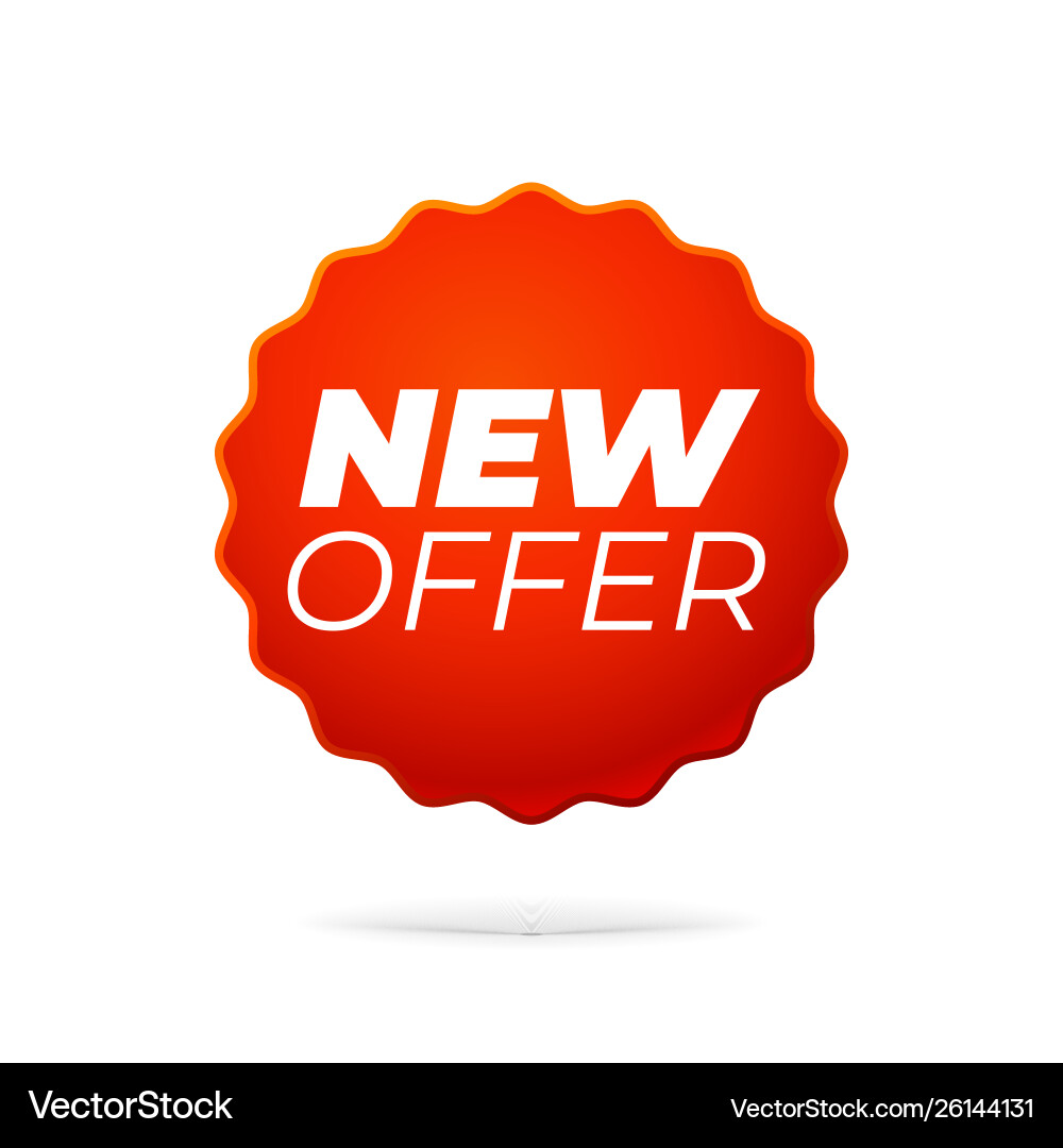 Red sticker Royalty Free Vector Image - VectorStock