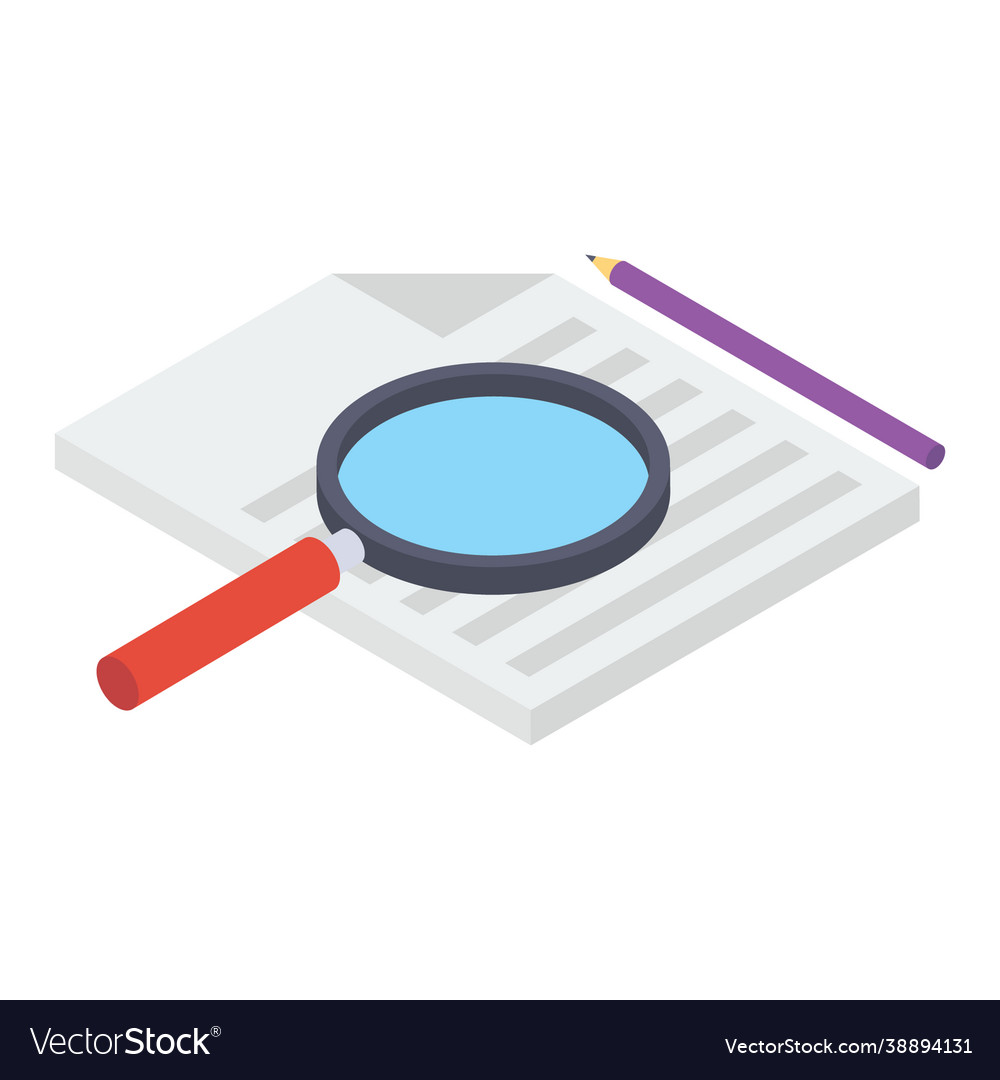 Report analysis Royalty Free Vector Image - VectorStock