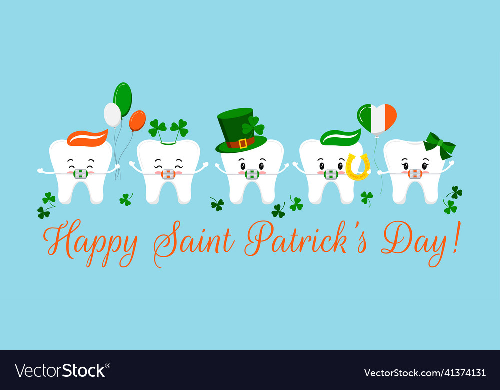 St patrick day teeth dental braces on dentistry