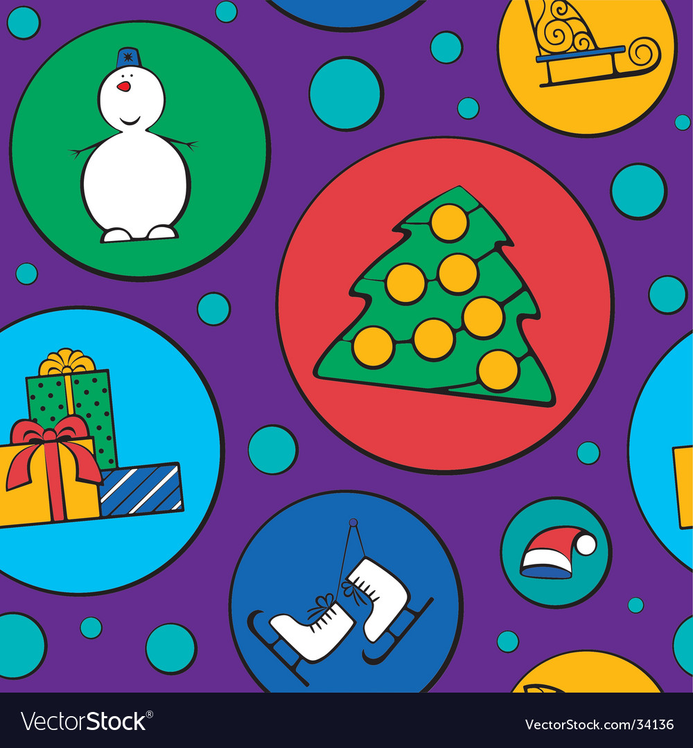 Christmas wrapping paper Royalty Free Vector Image