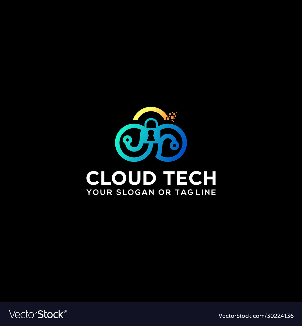 Cloud security logo design