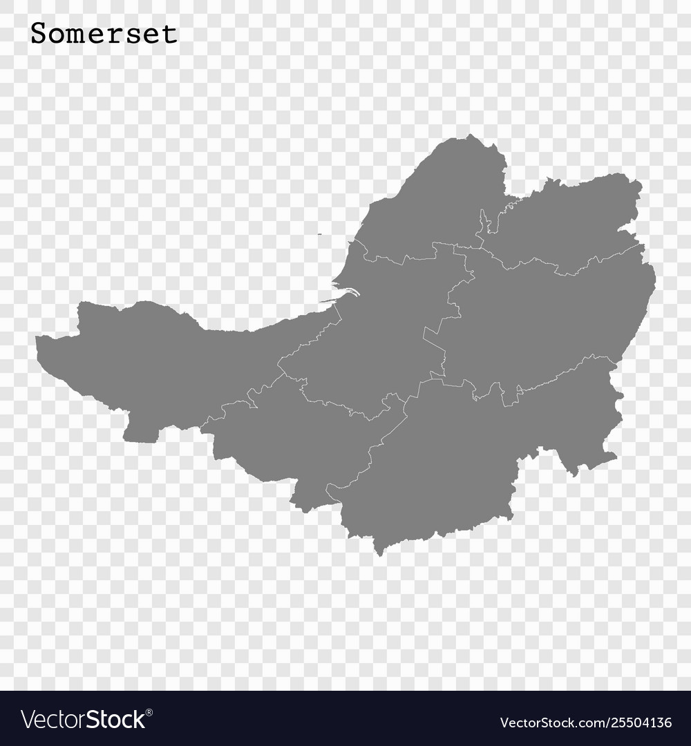 High quality map is a county england Royalty Free Vector