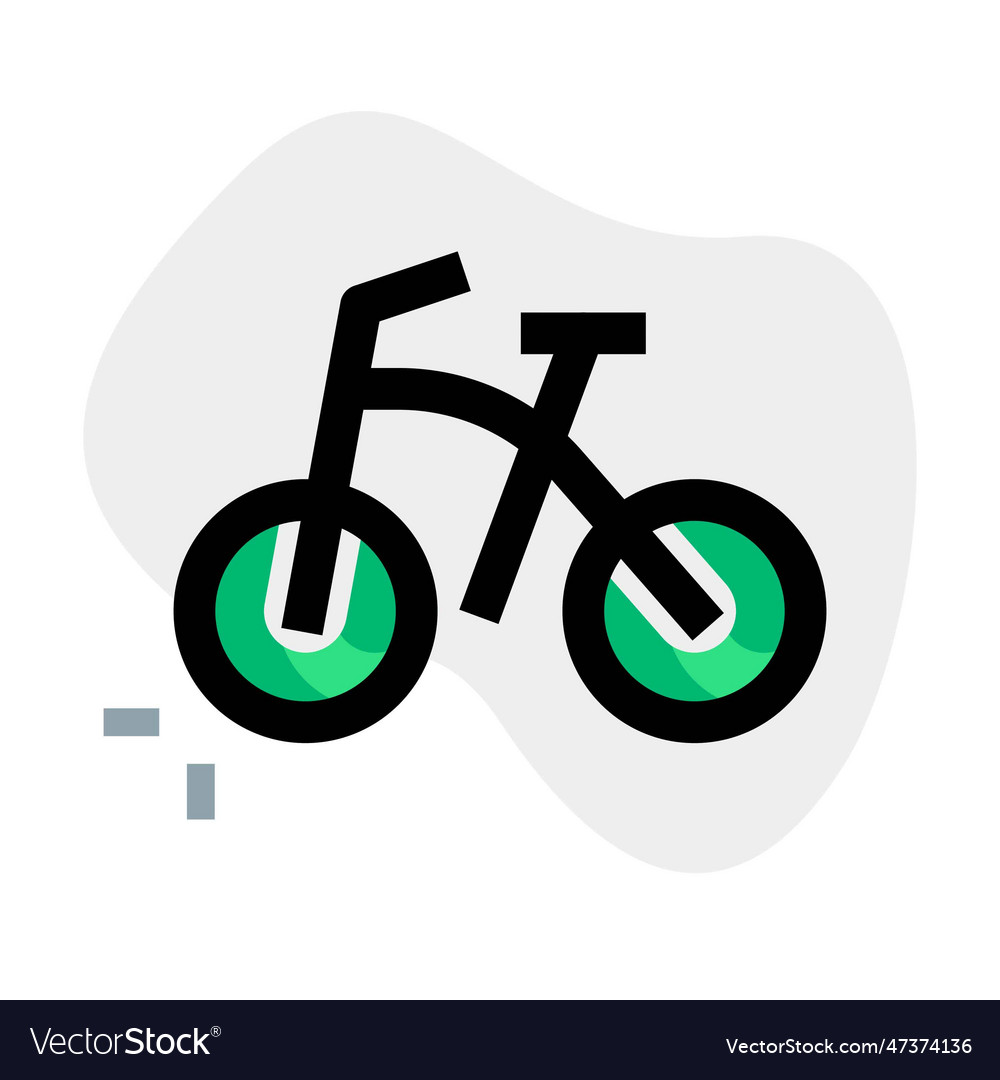 Modern bicycle used by school-age youngsters Vector Image