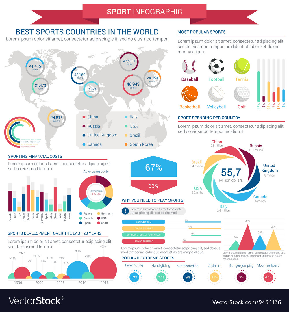 infographic sport template