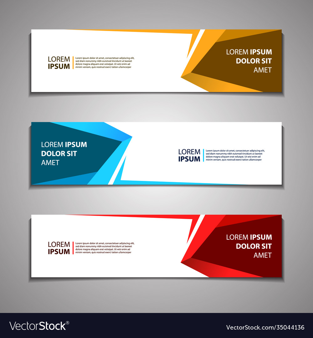 Web banner header footer background template