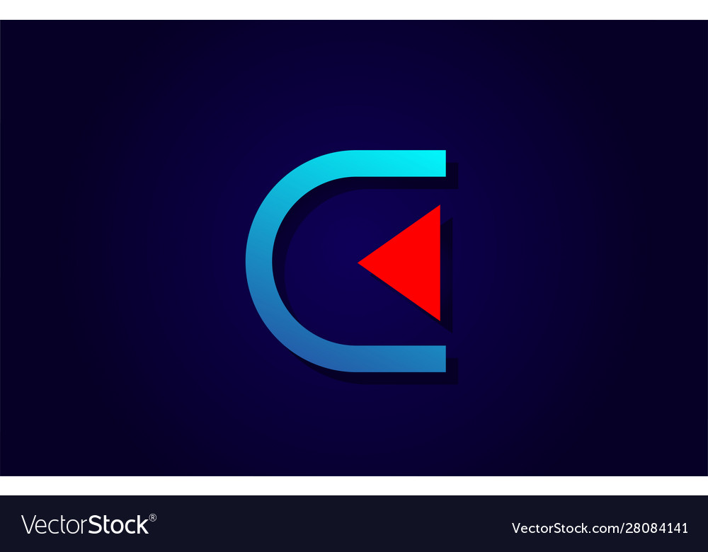 C Logo Red And Blue