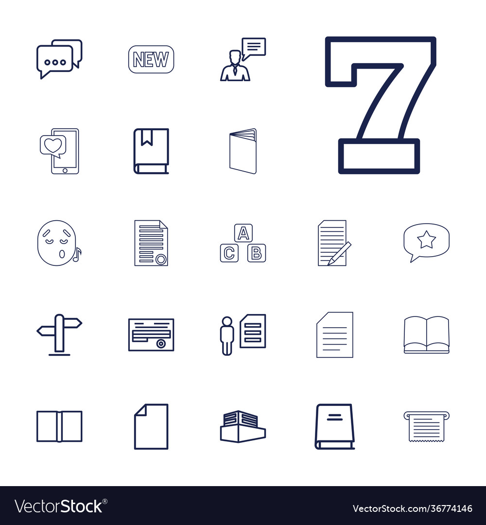 22 text icons Royalty Free Vector Image - VectorStock