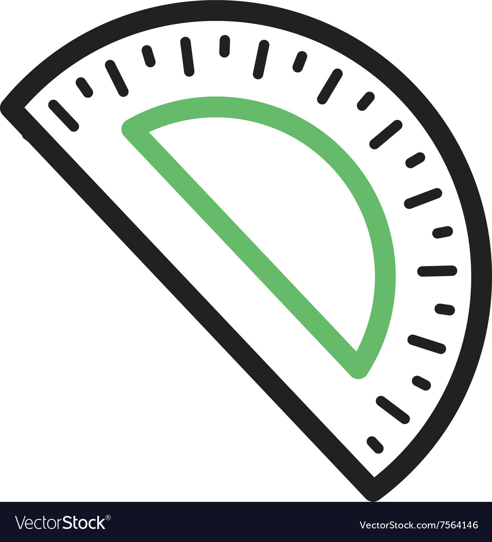 Protractor Royalty Free Vector Image VectorStock