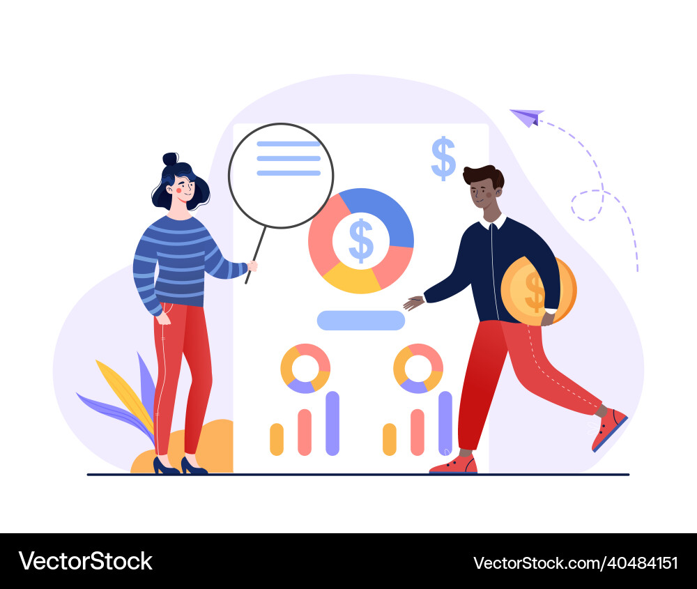 Cash flow statement Royalty Free Vector Image - VectorStock