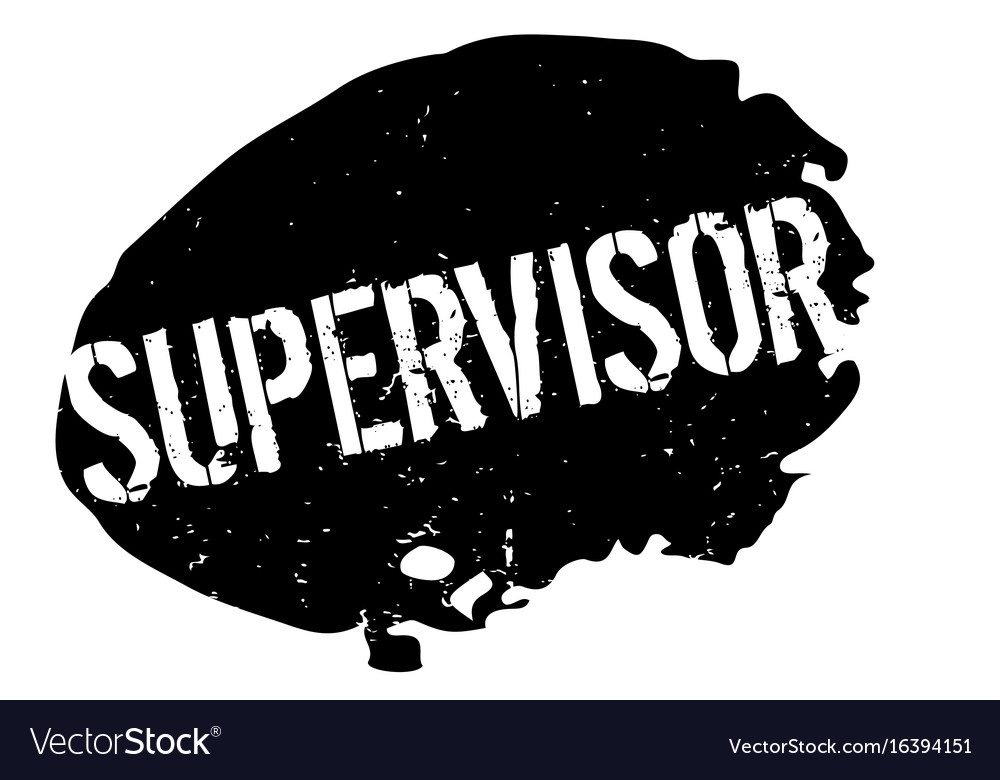 Supervisor Rubber Stamp Royalty Free Vector Image