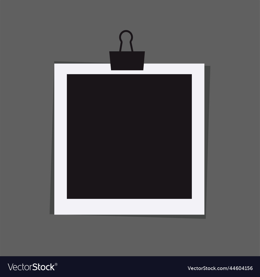 Empty photo frame vector image Empty photo frame