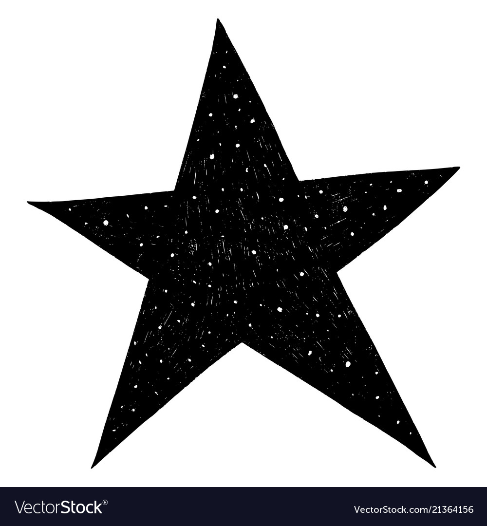 hand drawn star royalty free vector image vectorstock star vector free
