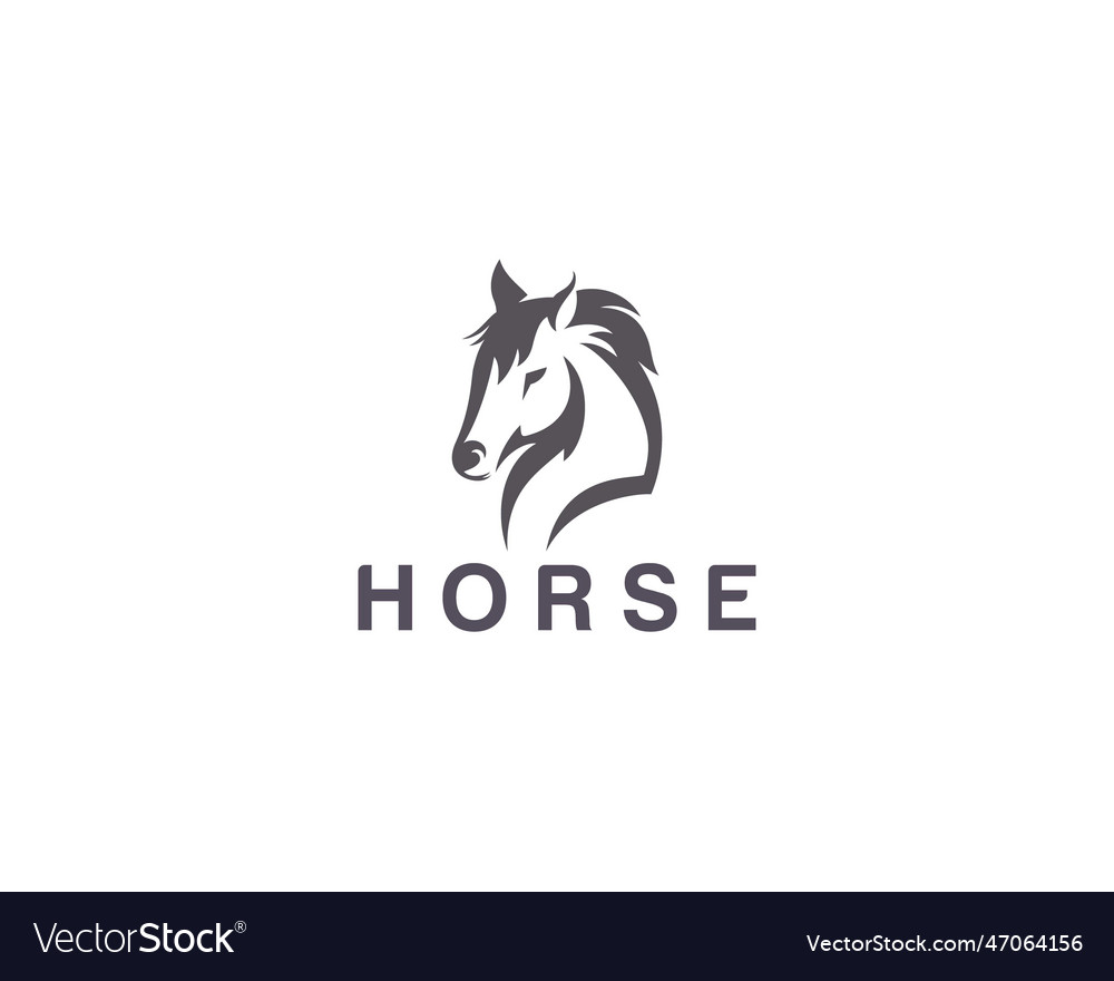 Horse head mascot logo icon design Royalty Free Vector Image