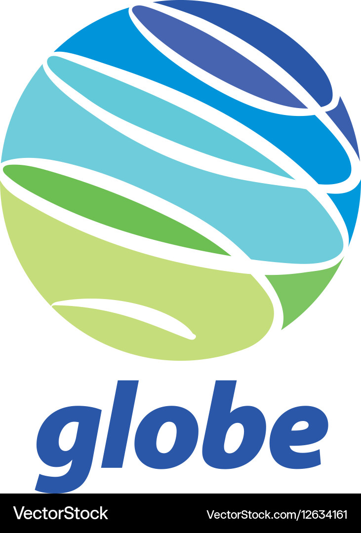 Abstract logo globe Royalty Free Vector Image - VectorStock