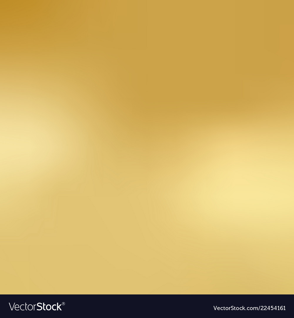 Gold smooth gradient blurred background and Vector Image