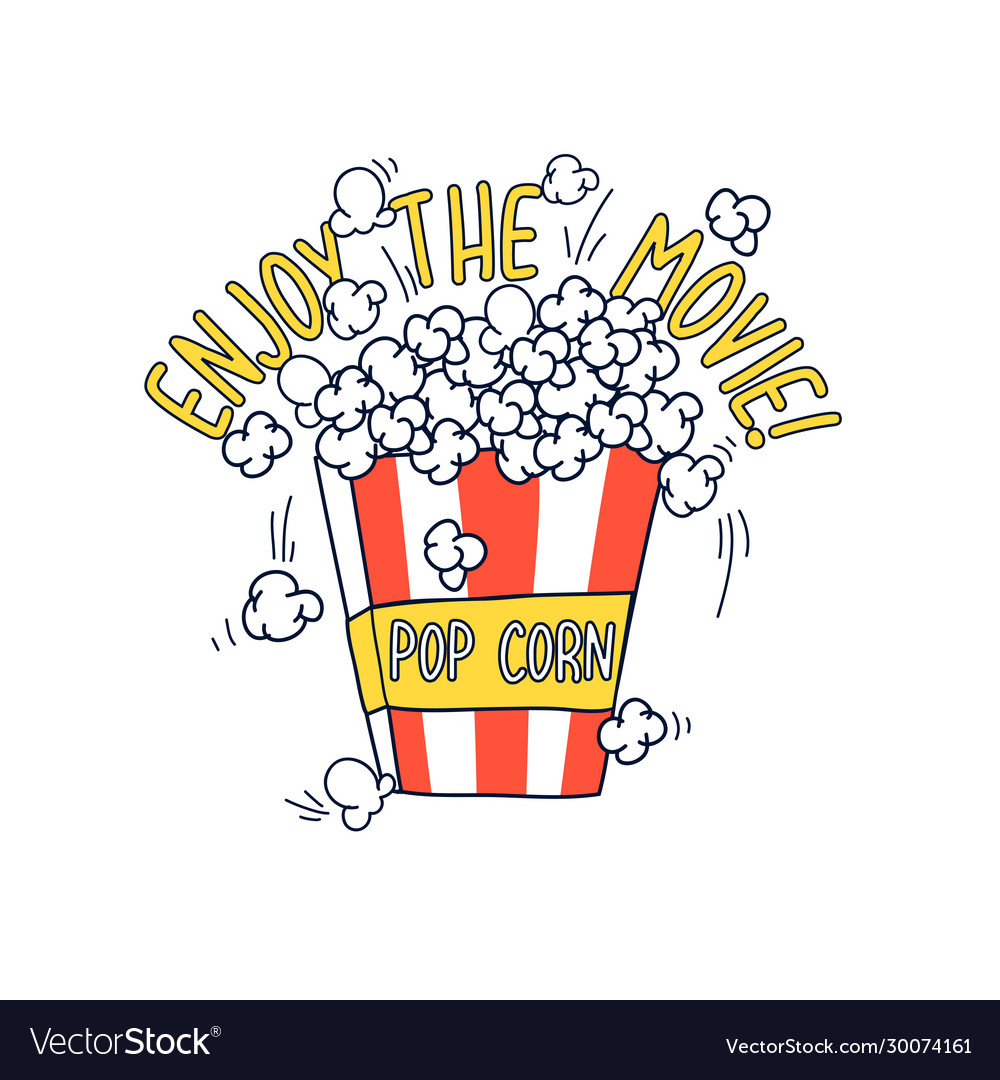 popcorn-and-slogan-royalty-free-vector-image-vectorstock
