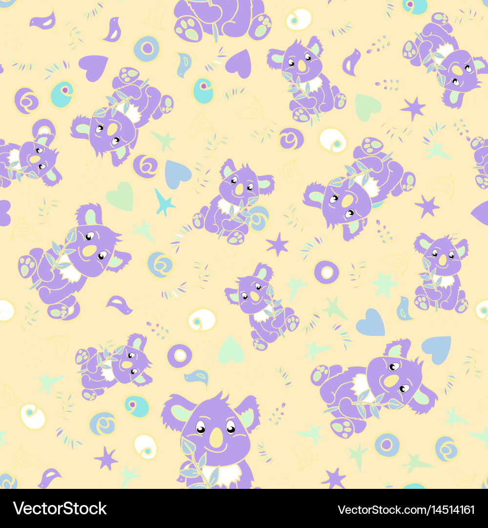 Seamless animal pattern Royalty Free Vector Image