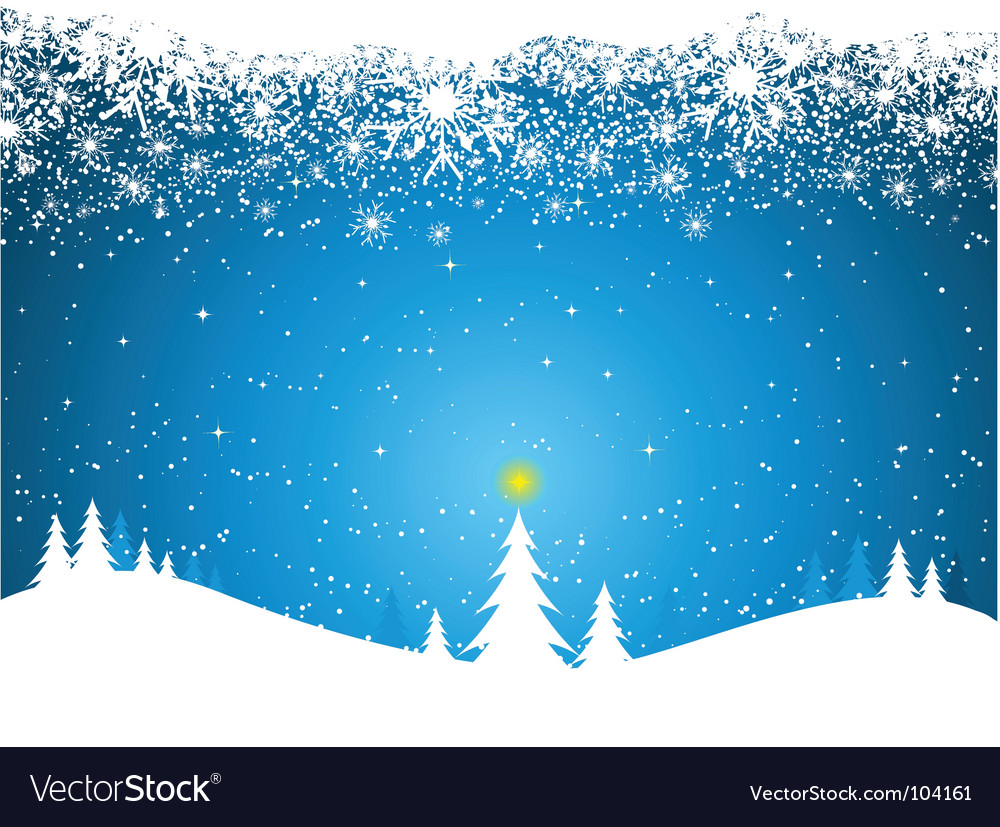 Download Winter scene Royalty Free Vector Image - VectorStock