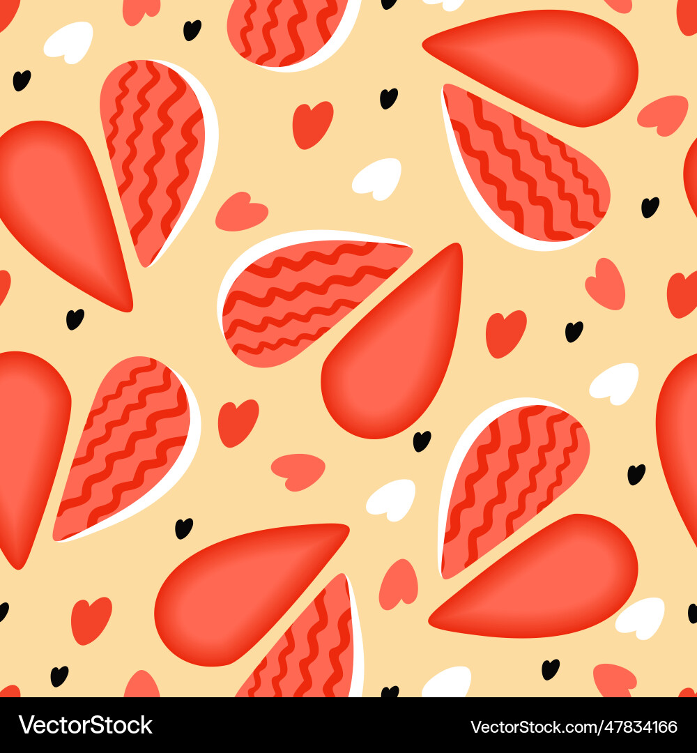 Heart pattern Royalty Free Vector Image - VectorStock