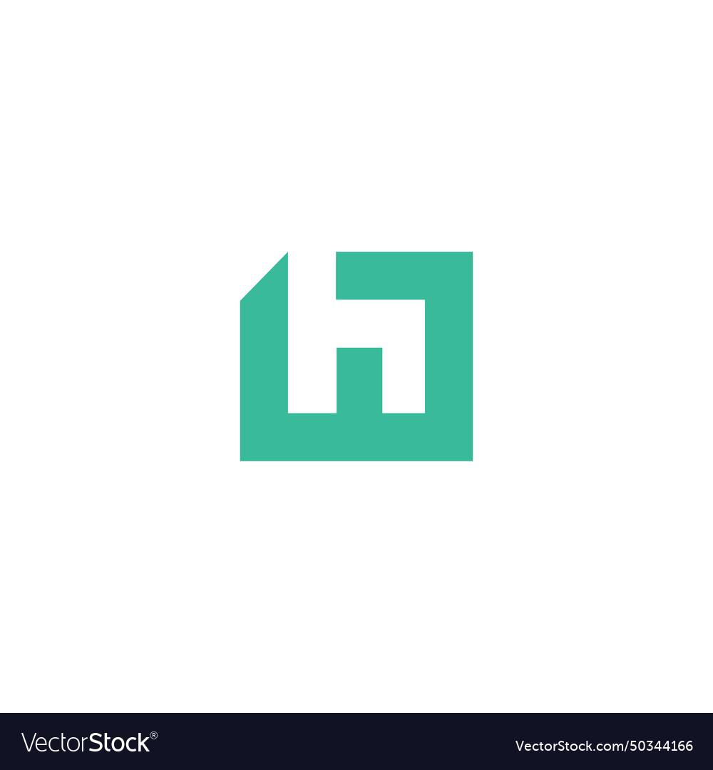 Logo mh icon technology Royalty Free Vector Image