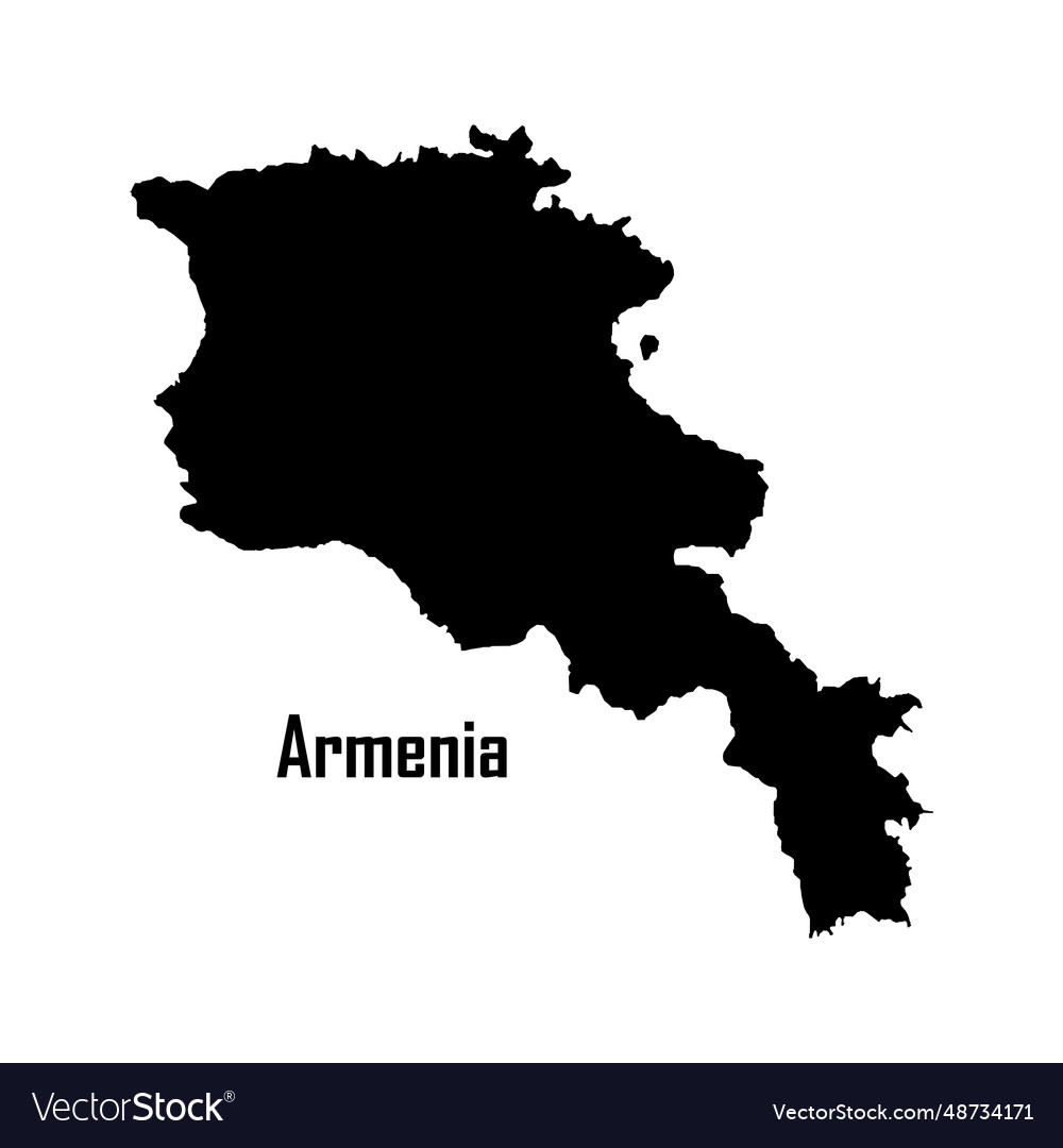 Armenia map Royalty Free Vector Image - VectorStock