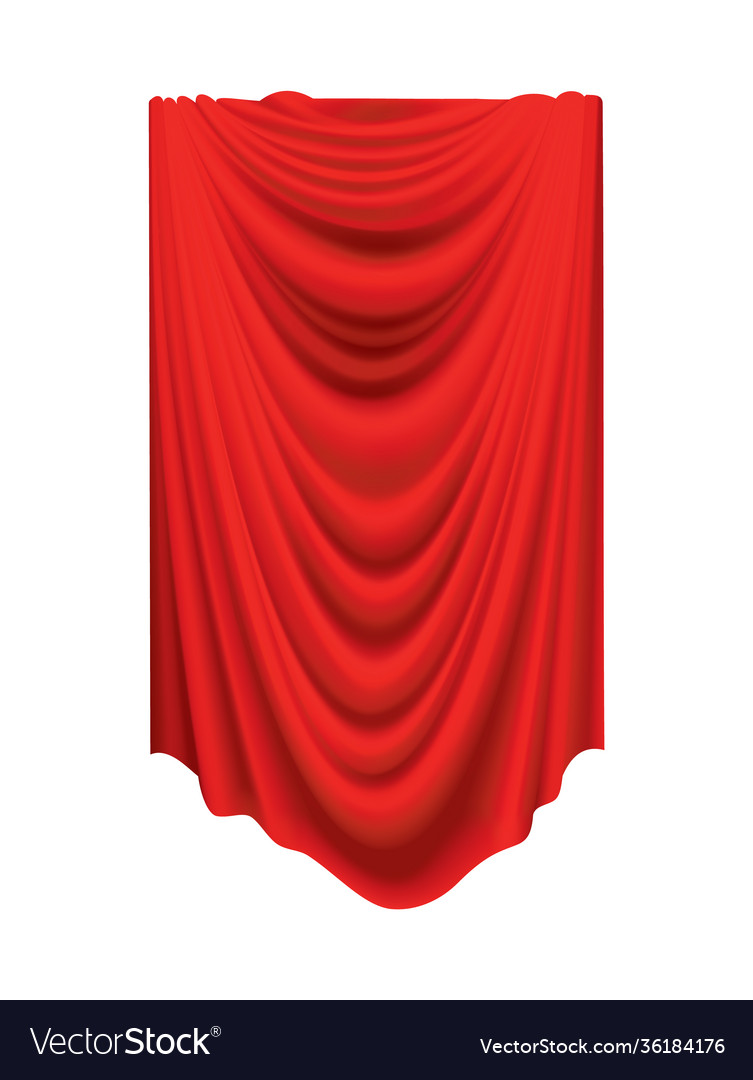 Red curtain deals fabric