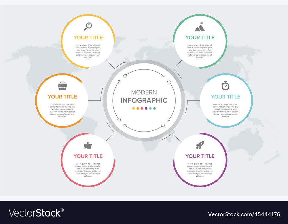 Creative concept for infographic element 6 Vector Image