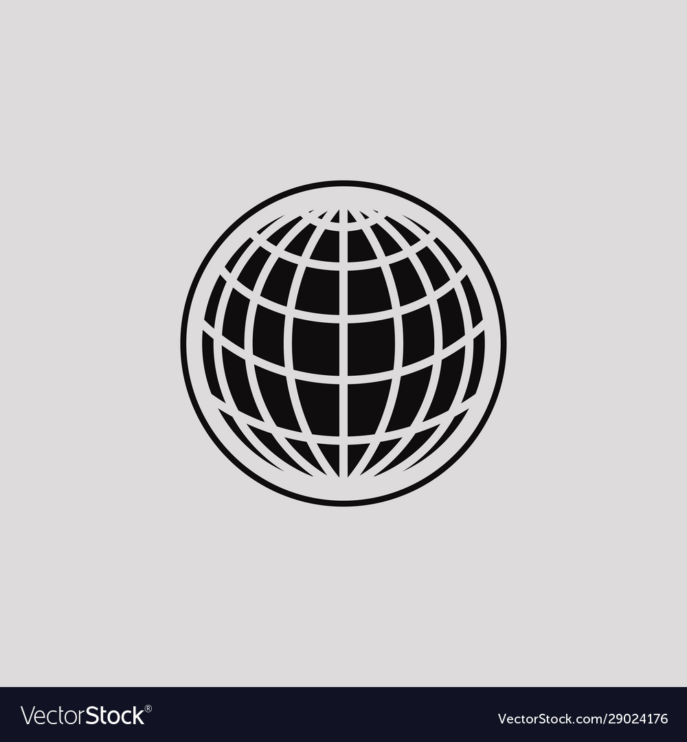 Earth icon with a white background web