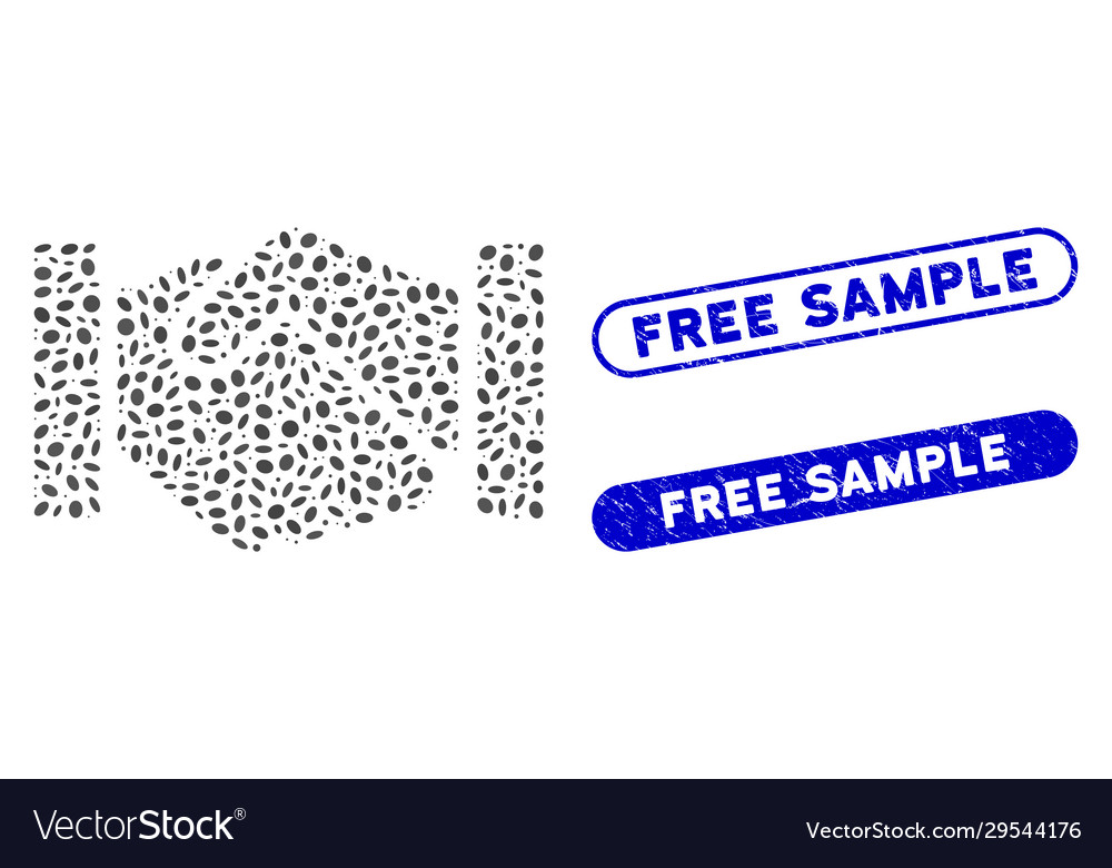 Oval Mosaik Relation Handshake mit kratzfrei