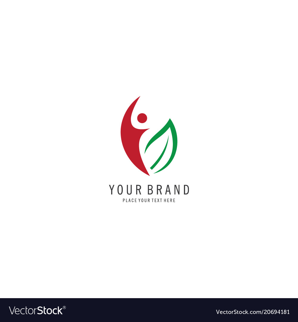 Healthy People Symbol Logo Royalty Free Vector Image