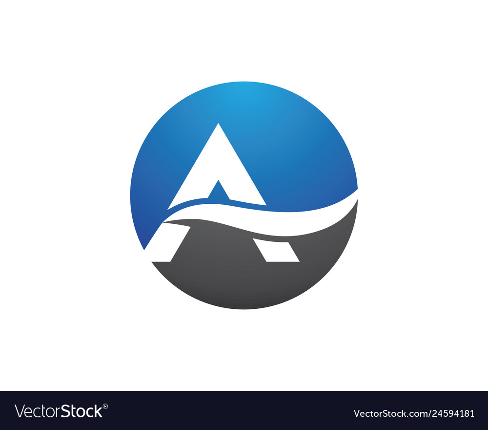 Letter a symbol design Royalty Free Vector Image