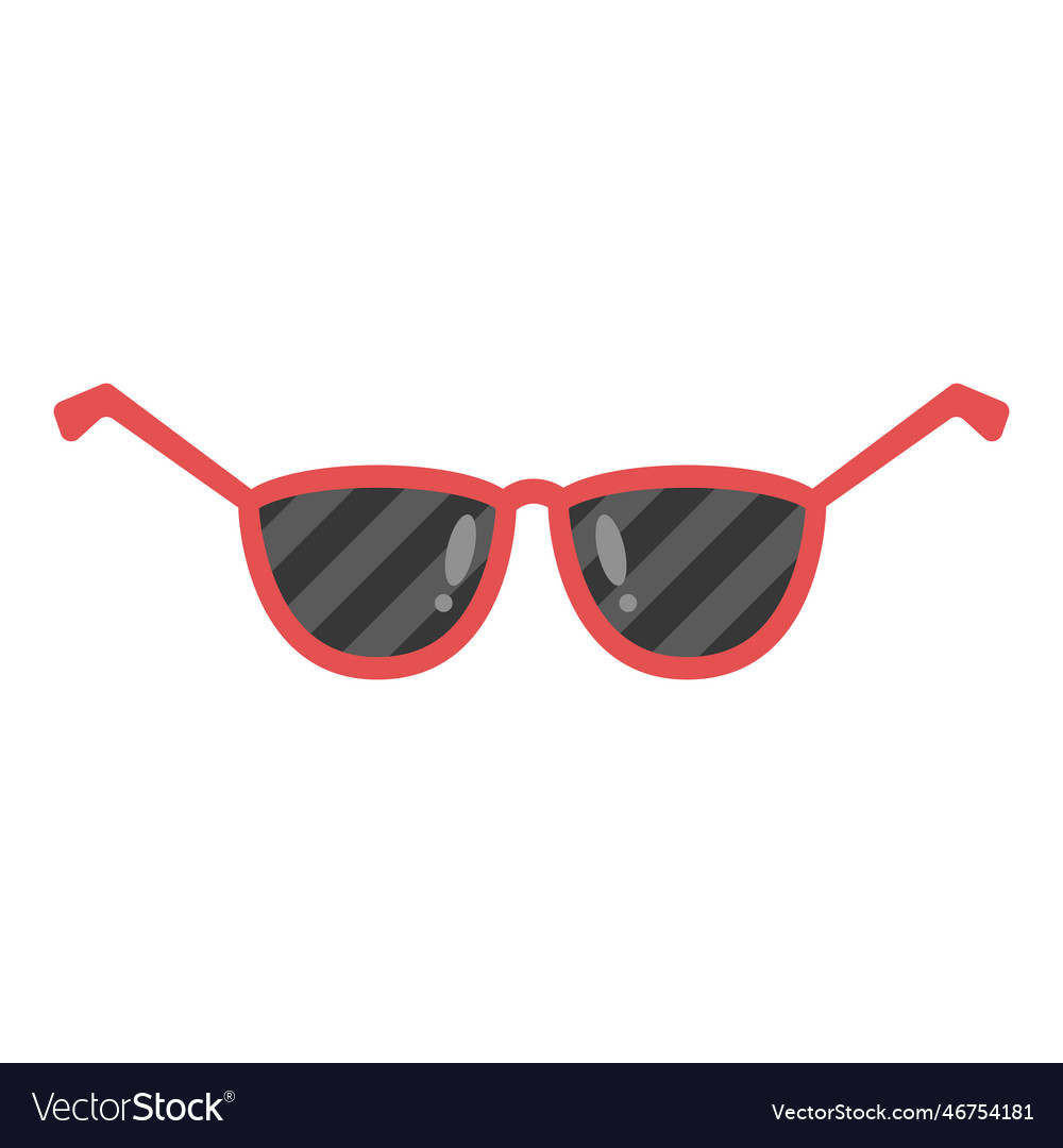 Red sunglasses design Royalty Free Vector Image