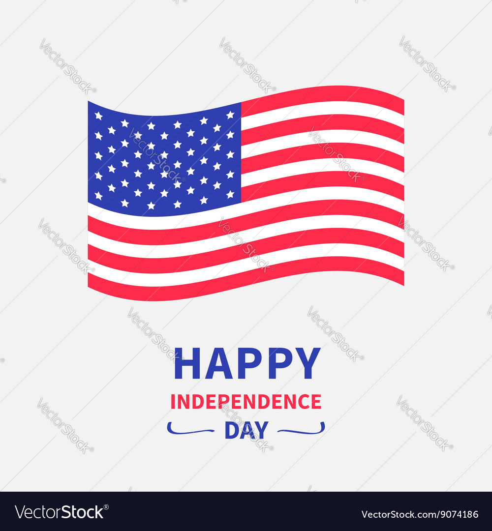 Happy independence day united states of america Vector Image