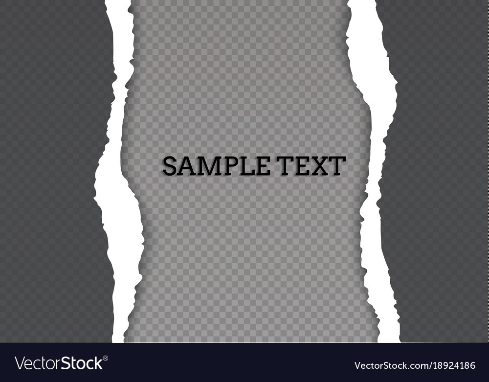 Seamless ripped paper and transparent background